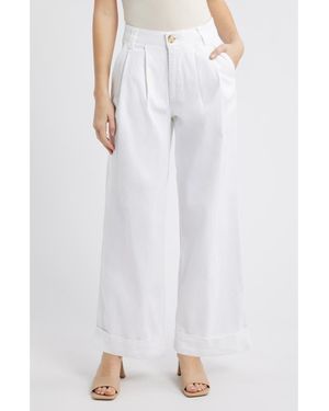 Wit & Wisdom Skyrise Wide Leg Pants - White