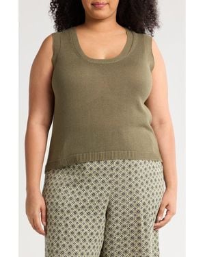 Max Studio Sweater Tank - Green