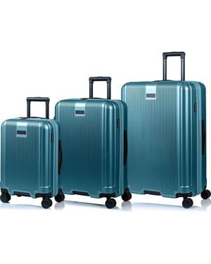 CHAMPS Marquis 3-Piece Hardside Spinner Luggage Set - Blue