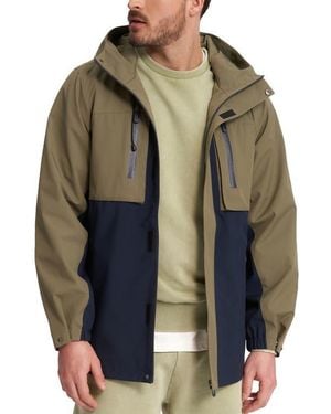 Noize Elliott Water Resistant Two Tone Hooded Jacket - Multicolor