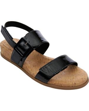 Vaneli Nelly Wedge Sandal - Black