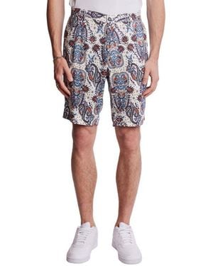 Paisley & Gray Felix Slim Fit Shorts - Blue