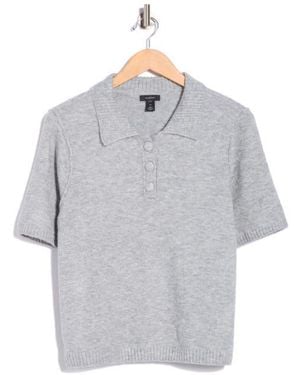 Halogen® Short Sleeve Polo - Gray