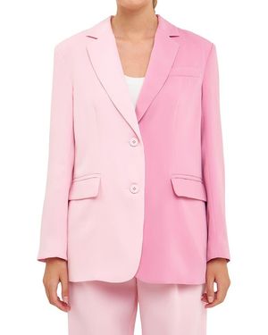 Endless Rose Two-Tone Blazer - Pink