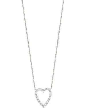 Bony Levy Audrey Open Heart Diamond Pendant Necklace (Nordstrom Exclusive) - Metallic