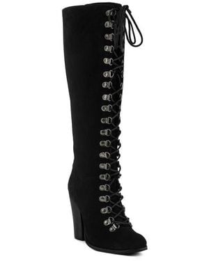 Rag & Co Street Slay Knee High Boot - Black
