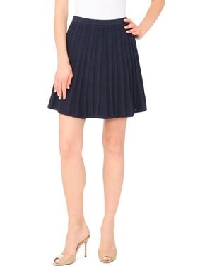 Ted Baker Cable Stitch Pointelle Sweater Miniskirt - Blue