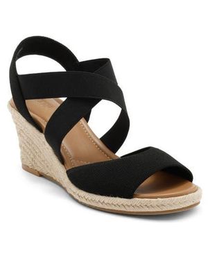 Nordstrom Rack Bonnie Wedge Espadrille Sandal - Black