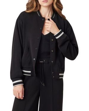 Scotch & Soda Stripe Trim Bomber Jacket - Black