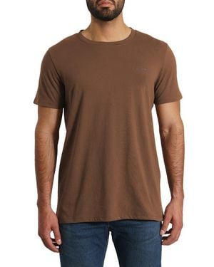 Jared Lang Solid T-Shirt - Brown