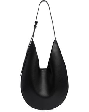 BCBGMAXAZRIA Faux Leather Hobo Bag - Black