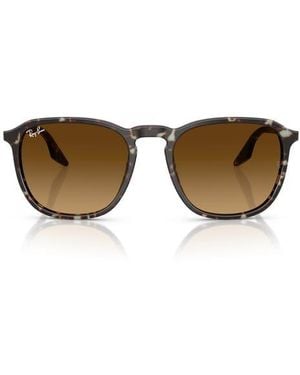 Ray-Ban 55Mm Gradient Square Sunglasses - Yellow