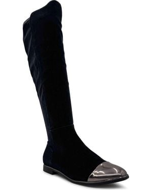 Chelsea Crew Birdy Cap Toe Tall Boot - Black