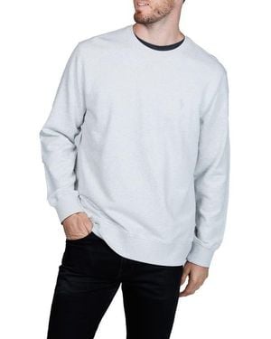 Tailorbyrd Cotton French Terry Crewneck Pullover - White