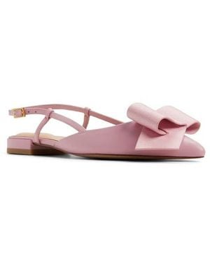 Ted Baker Emma Bow Pointed Toe Slingback Flat - Pink