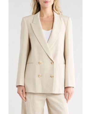 Twp Tabitha Double Breasted Blazer - Natural