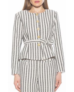 Alexia Admor Arjun Stripe Jacket - Multicolor