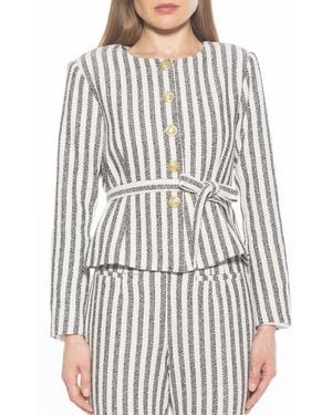 Alexia Admor Arjun Stripe Jacket - Multicolor
