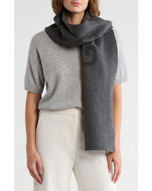 Givenchy Double G Jacquard Oblong Scarf - Gray