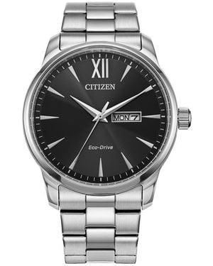 Citizen Classic Eco-Drive Bracelet Watch, 42Mm - Gray