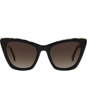 Carolina Herrera 55Mm Cat Eye Sunglasses - Brown