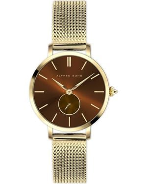 Alfred Sung Serentiy Stainless Steel Bracelet Watch, 33Mm - Metallic