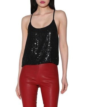 Walter Baker Amber Sequin Camisole - Red