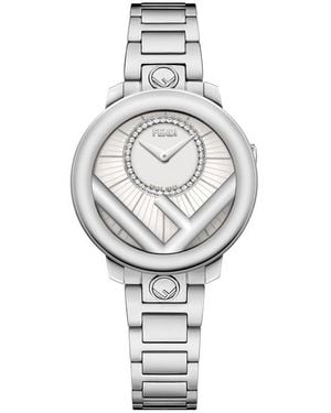 Fendi Run Away Diamond Bracelet Watch, 28Mm - Gray