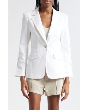 Cinq À Sept Lou One-Button Blazer - White