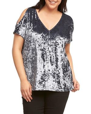 Tart Collections Rocky Cold Shoulder Top - Blue