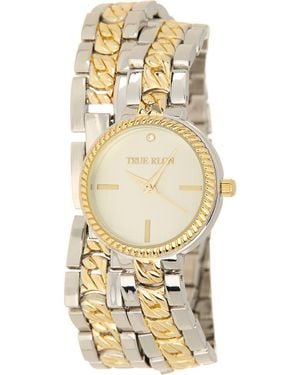 TRUE RELIGION Two-Tone Wrap Bracelet Strap Watch, 28Mm - Metallic