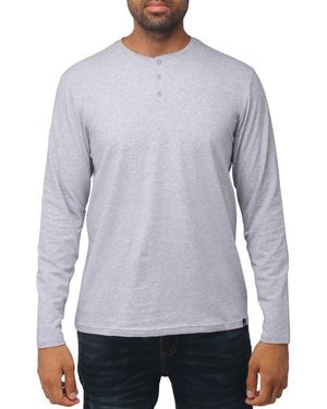 Xray Jeans Long Sleeve Henley - Blue