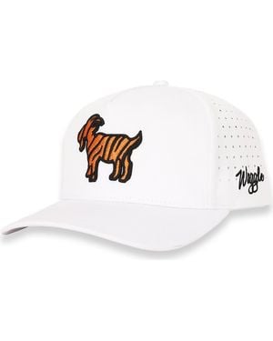 Waggle The Goat Baseball Cap - White