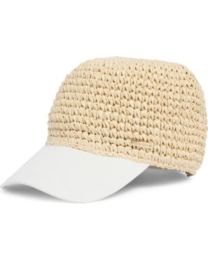 Calvin Klein Mixed Media Baseball Cap - Natural
