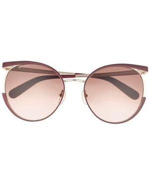 Ferragamo 58Mm Round Sunglasses - Pink