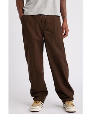 Vans Easy Cotton Drawstring Pants - Brown