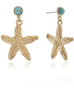 Ettika Starfish Drop Earrings - Multicolor