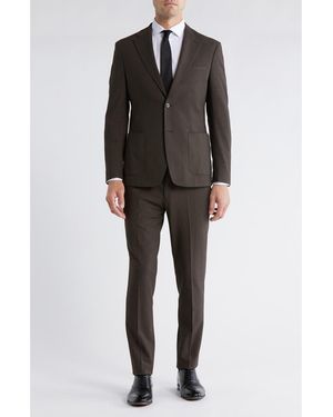 Calvin Klein Classic Fit Solid Suit - Gray