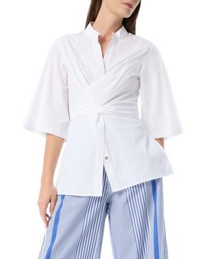 DO by Dee Ocleppo Esther Cotton Stretch Poplin Wrap Tunic - White