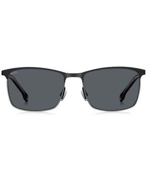 BOSS 1635/S 57Mm Rectangle Sunglasses - Black