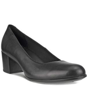 Ecco Block Heel Pump - Black