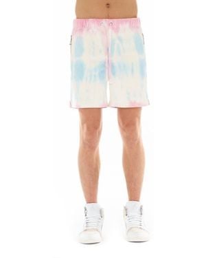 HVMAN Tie Dye Sweatshorts - White
