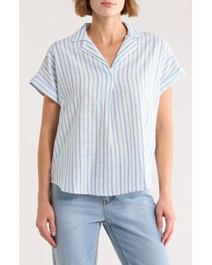 Beach Lunch Lounge Leyton Stripe Top - Blue