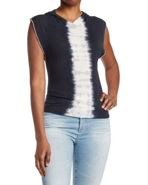 Go Couture Crop Hooded Sweater - Blue
