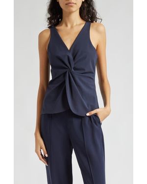 Cinq À Sept Kenna Twist Sleeveless Top - Blue