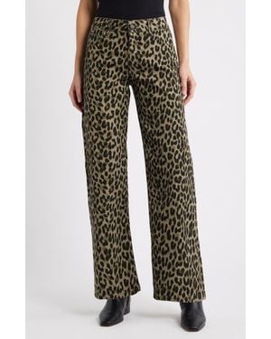 Mavi Sabrina Wide Leg Jeans - Green