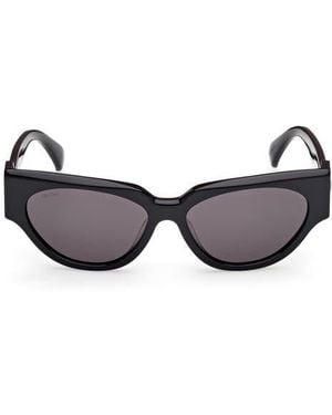 Max Mara 55Mm Cat Eye Sunglasses - Black