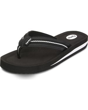 FLOOPI Molded Cushioned Flip Flop - Black