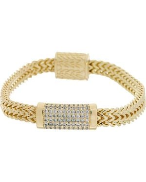Juvell Cubic Zirconia Chain Bracelet - Metallic