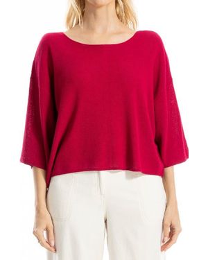 Max Studio Textured Dolman Sleeve Sweater